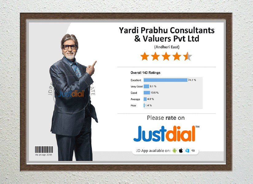 Certificates Yardi Prabhu Consultants & Valuers Pvt. Ltd.